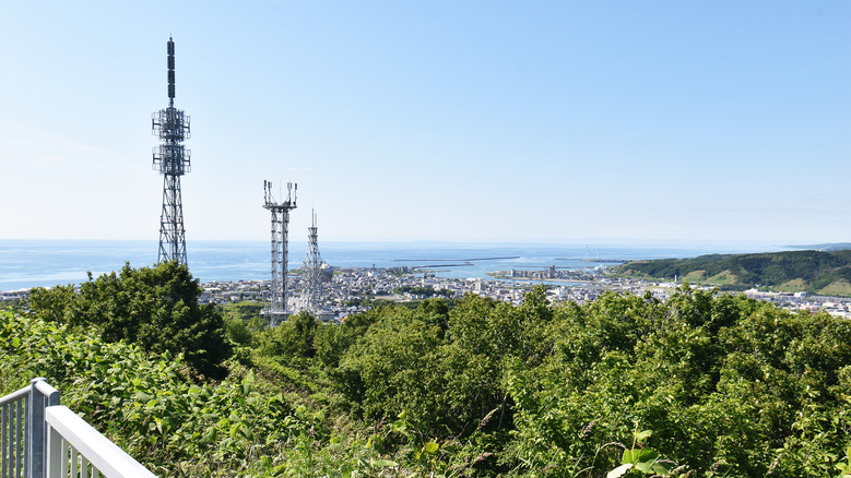 千望台留萌市街を一望できる人気スポットです