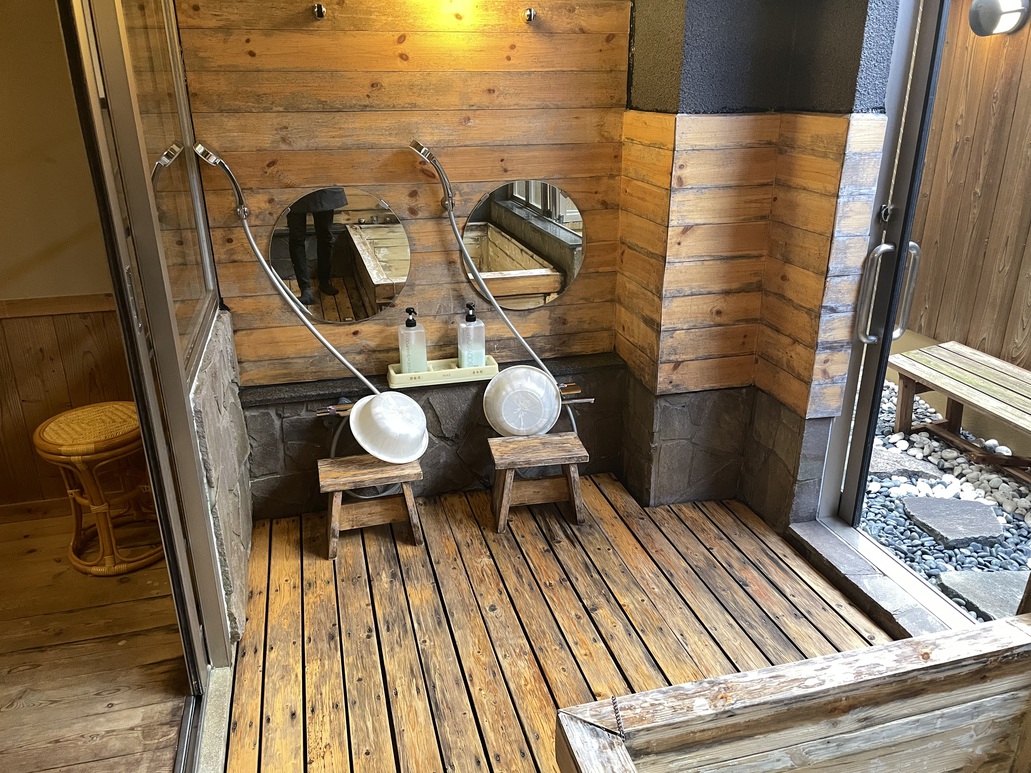 檜風呂シャワー
