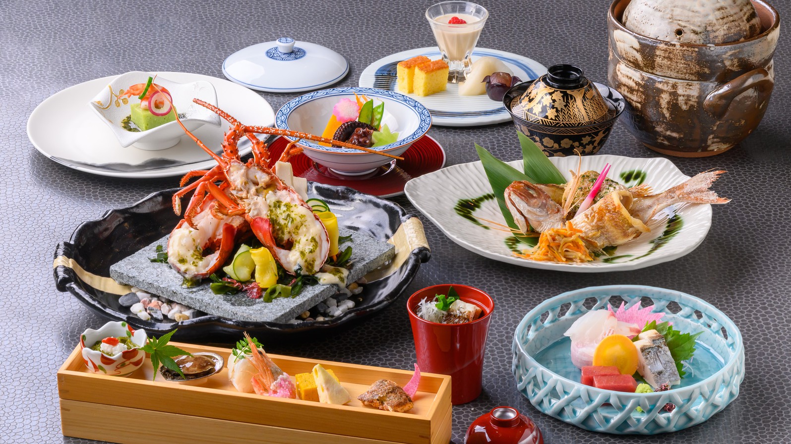 【ご夕食】もんど岬基本料理※4月〜9月イメージ