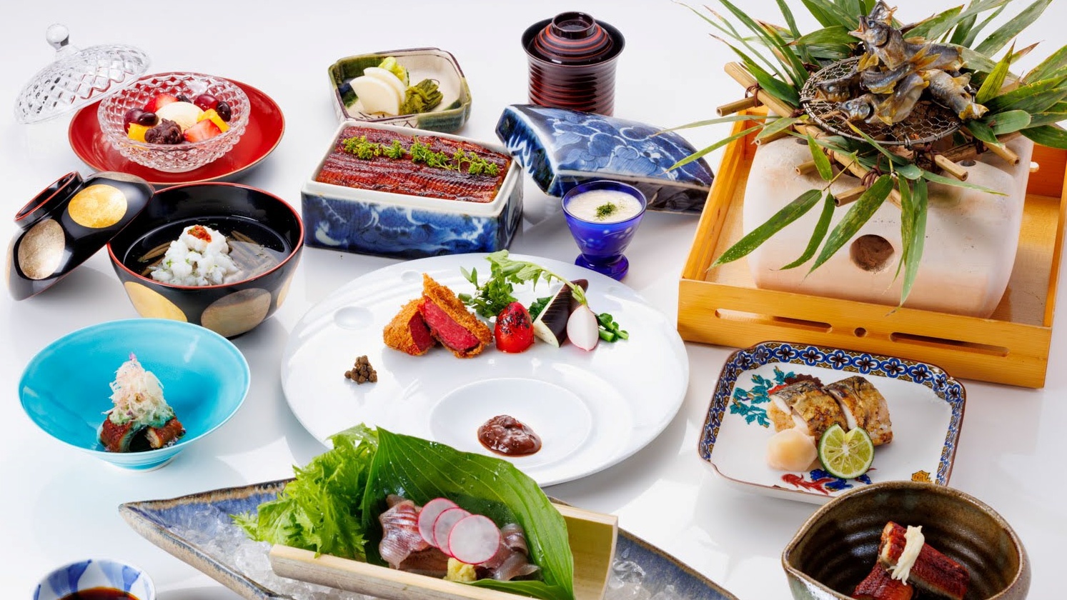 *【夕食】夏のサステナブル会席「地産地消」×;「夏の鰻料理」（一例）