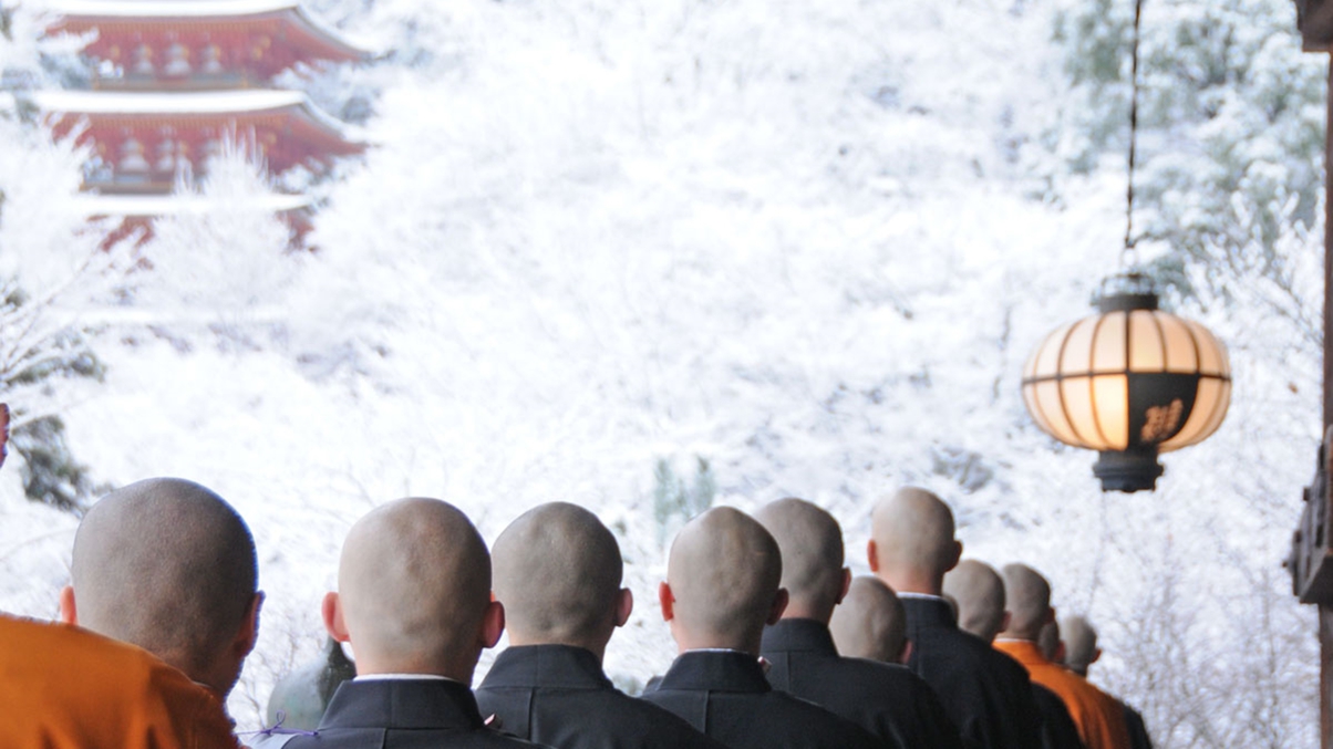 *【奈良・長谷寺の雪遥拝】冬のイメージ