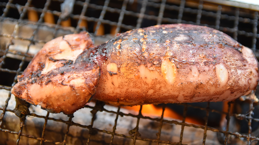 グレードアップBBQプランには焼き蟹&焼きイカが＼(^o^)（画像はイメージです）