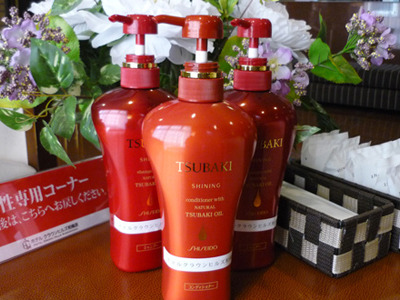 【無料貸し出しサービス】大好評のTSUBAKIシャンプー&リンス