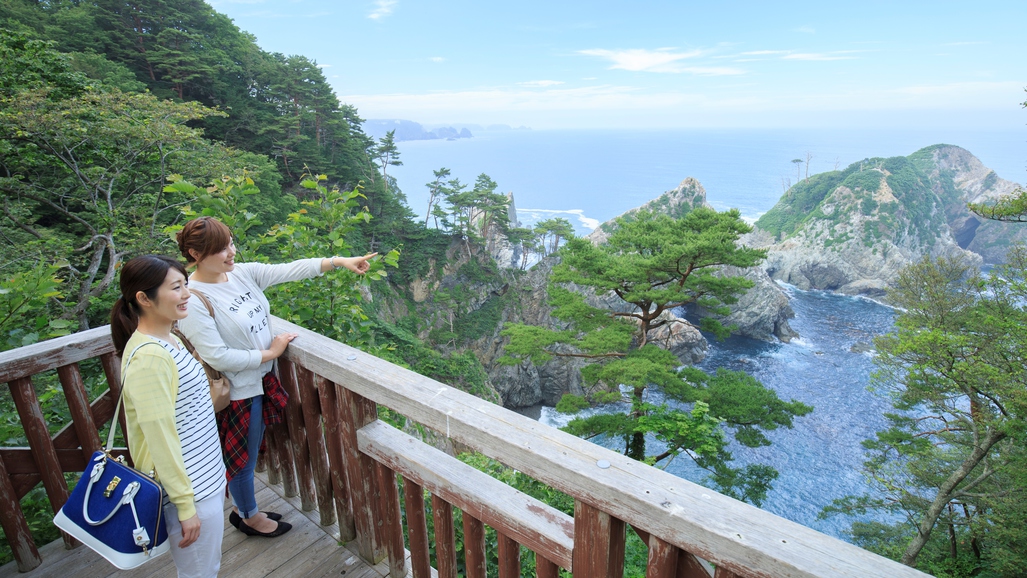 姉ヶ崎展望台（休暇村陸中宮古周辺遊歩道内）