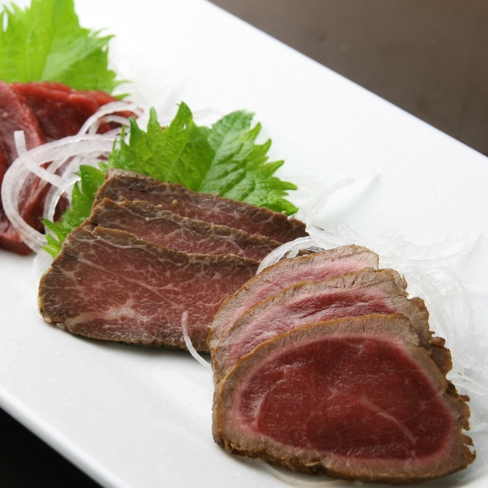 馬刺し3種盛り