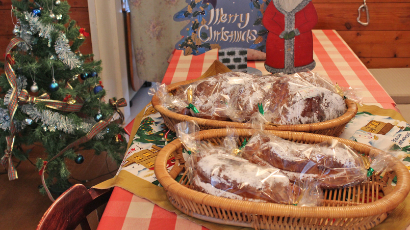 *［シュトーレン］ドイツの伝統的なクリスマス-ケーキ♪毎年焼き上げている当館の冬の風物詩