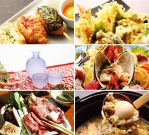 ホテル内のテナント美味心舗三の丸山形の郷土料理と地酒に舌鼓