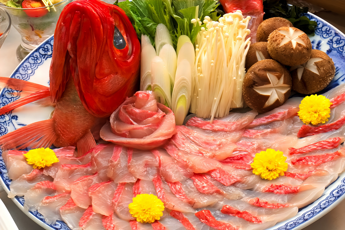 金目鯛のお茶しゃぶしゃぶ