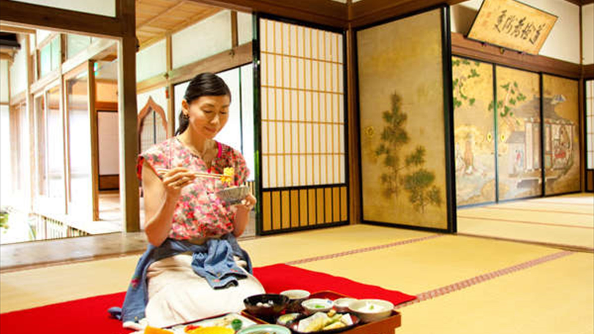 精進料理を広間で堪能♪