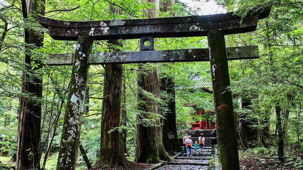 滝尾神社／宿から車で約40分