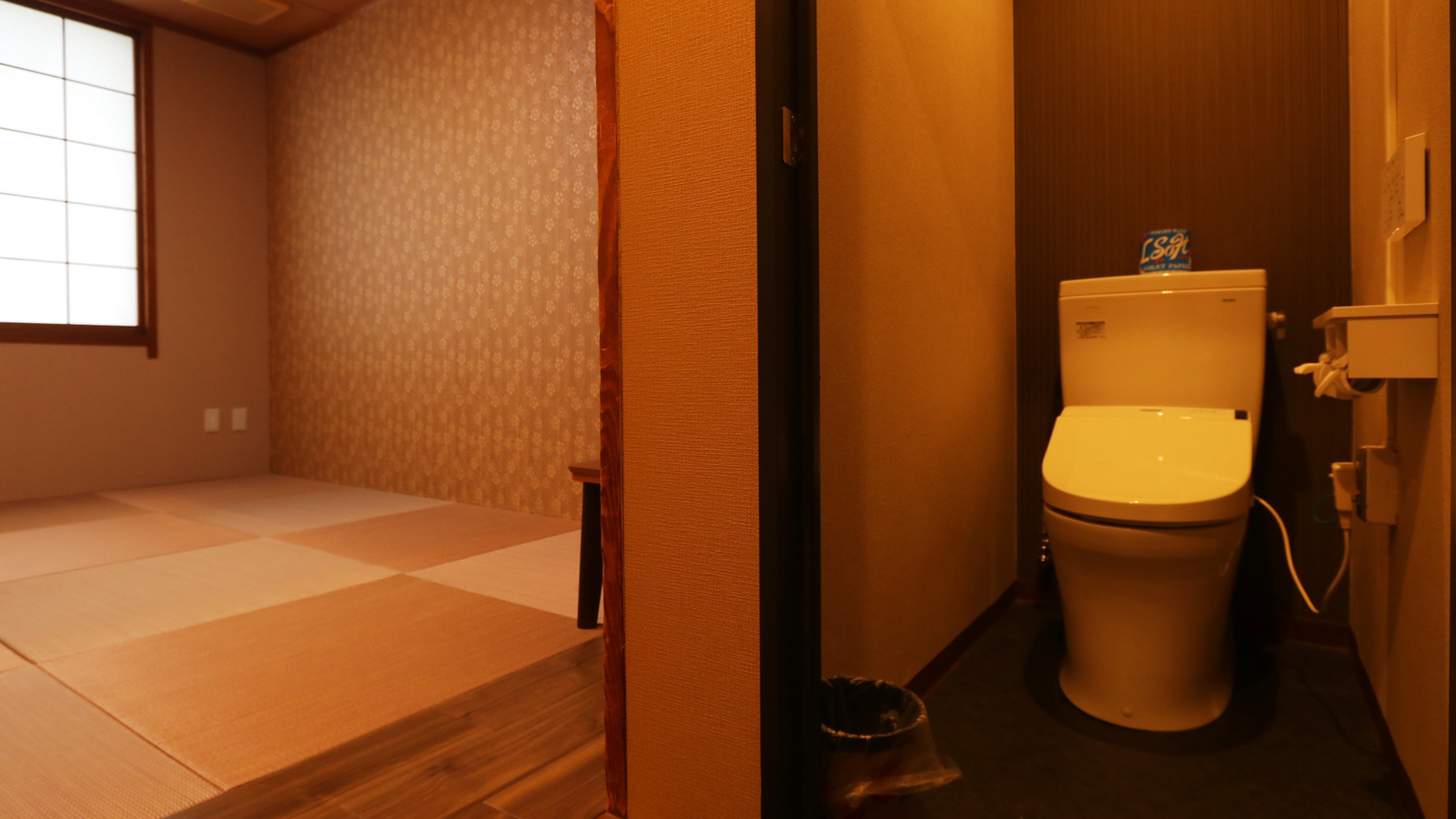 【和室T付】綺麗なウォシュレットトイレをご用意しています。