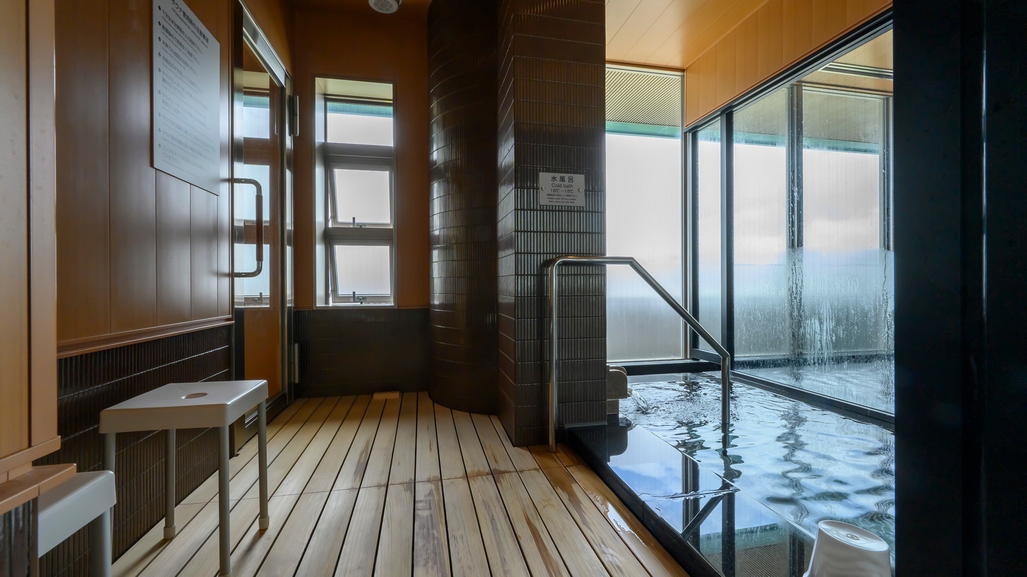 最上階にある温泉展望大浴場
