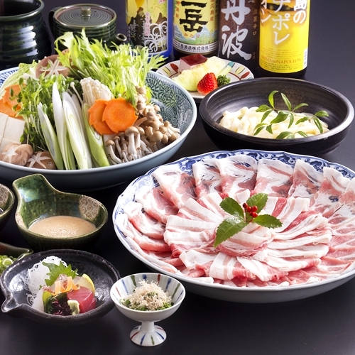 夕食メニュー/鹿児島産黒豚しゃぶしゃぶ