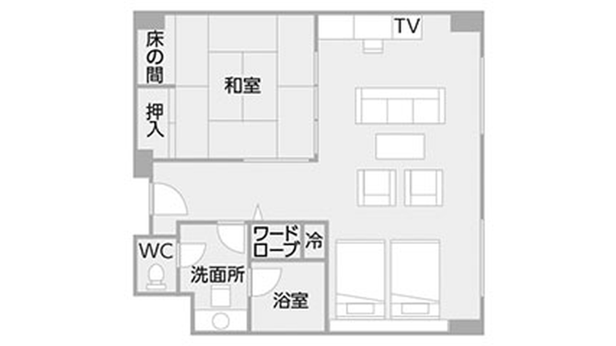 ジュニアスイート平面図