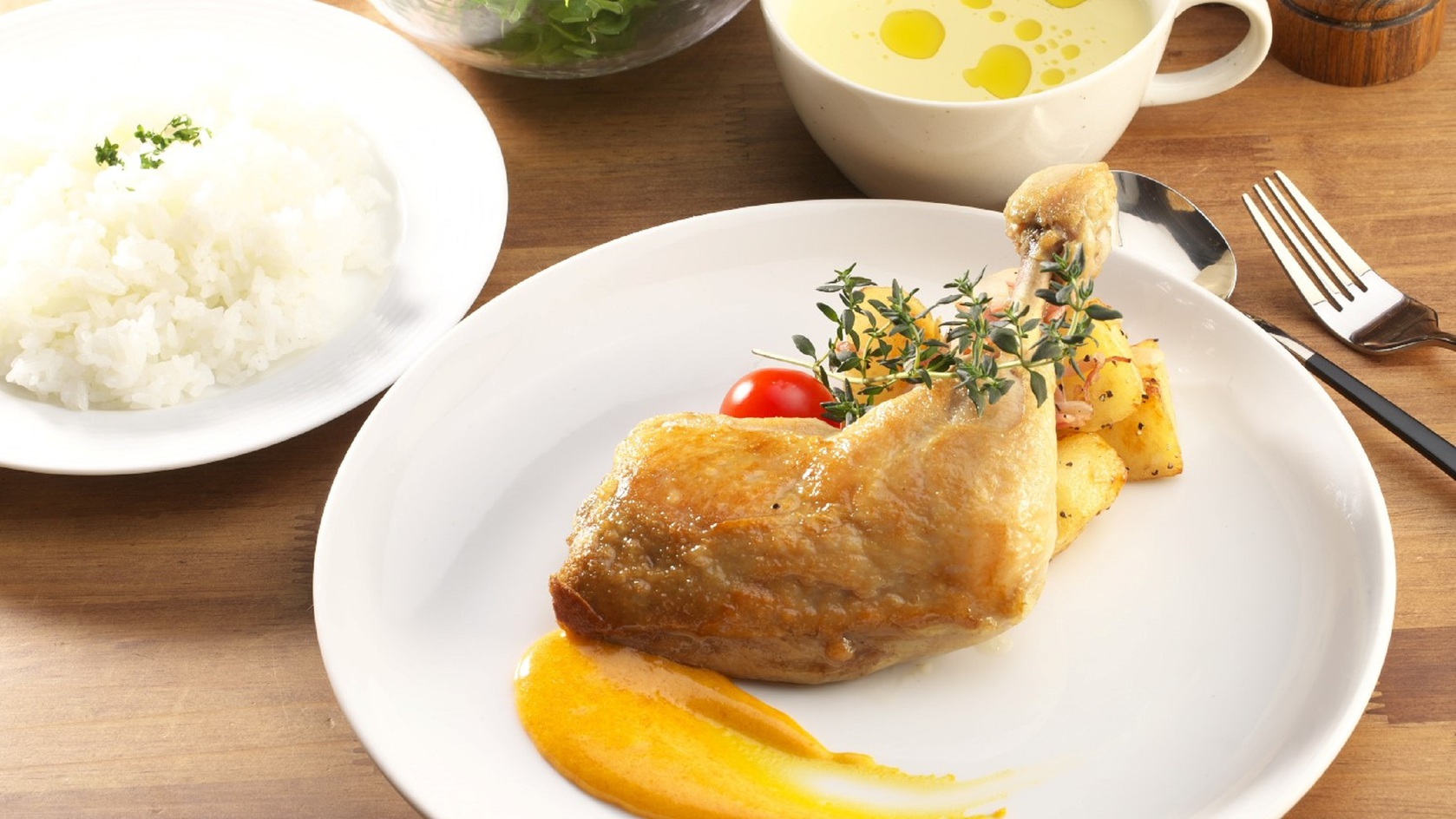 ランチチキンコンフィ