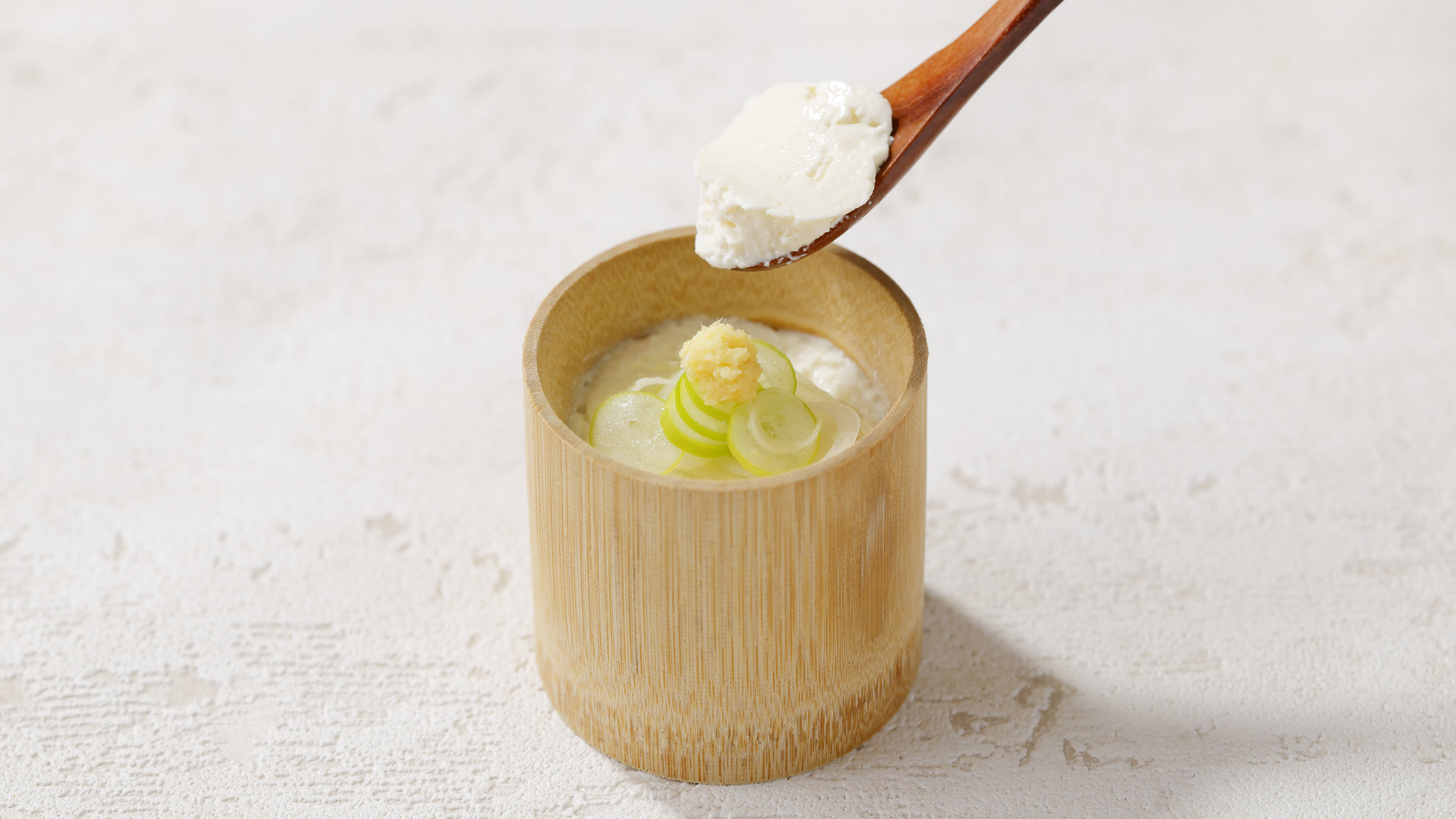 【朝食ブッフェ】手作り竹筒豆腐