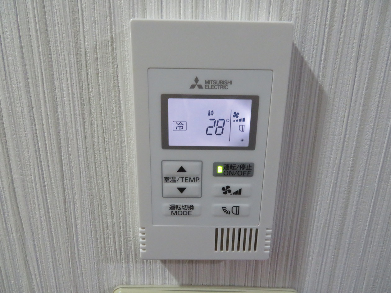 エアコン室温調整パネル