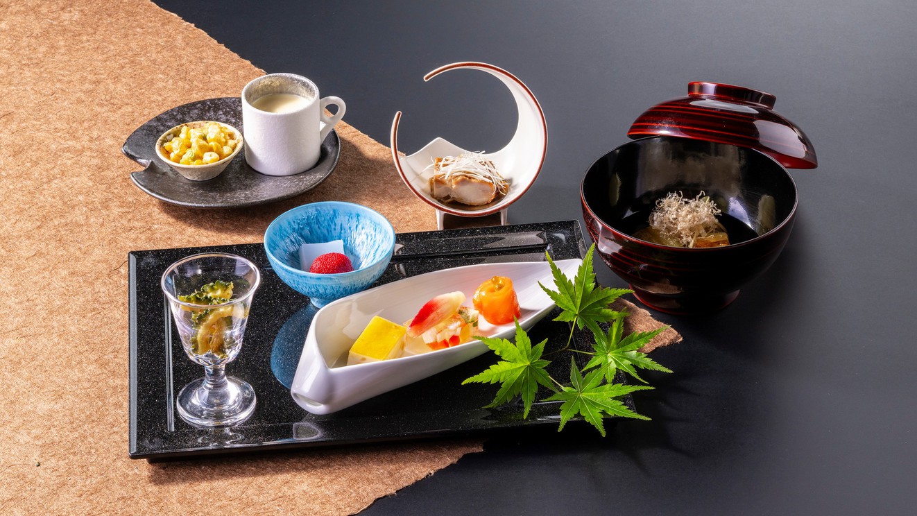 【夏の胡蝶膳】山梨の旬の味覚を常磐流に楽しむ当館のスタンダード会席です