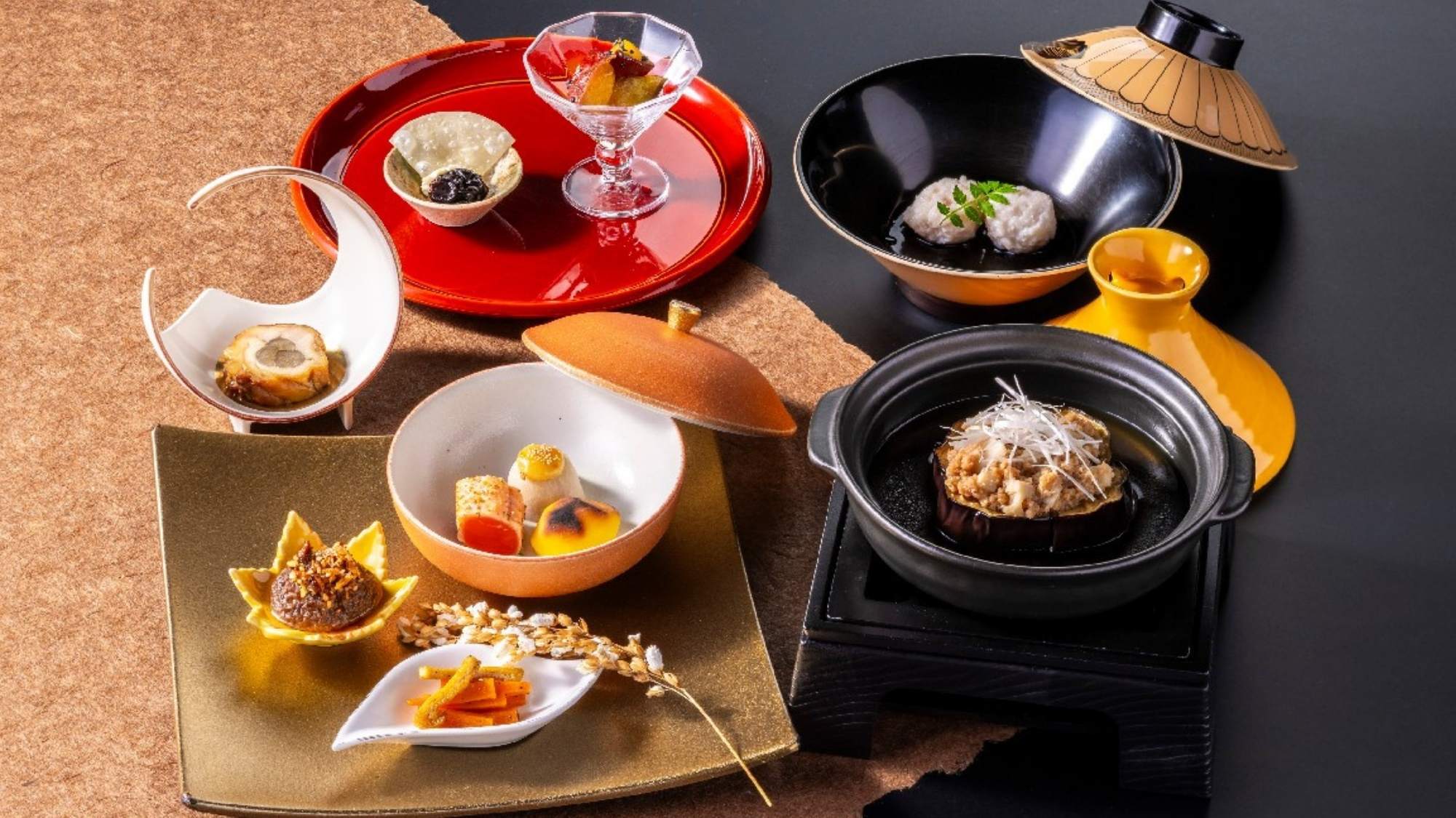 【秋の胡蝶膳】前菜から秋らしい、心躍るお膳をご賞味下さい