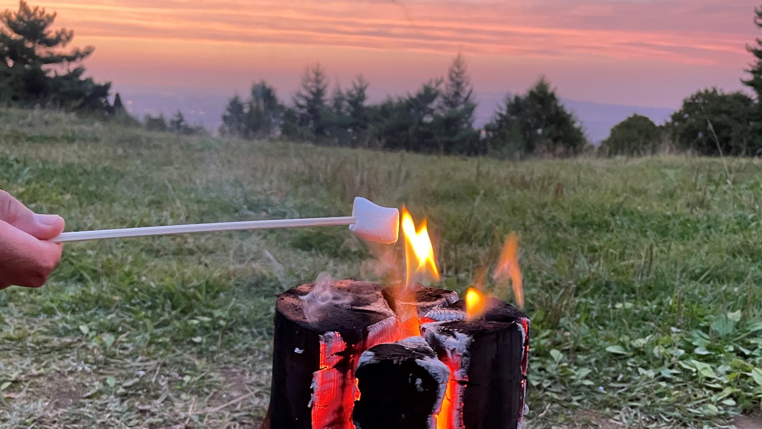 インスタ映えなスウェーデントーチ+焼きマシュマロ 