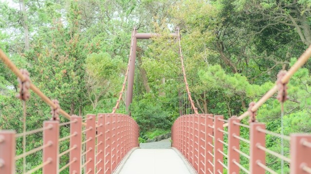 城ヶ崎海岸のつり橋