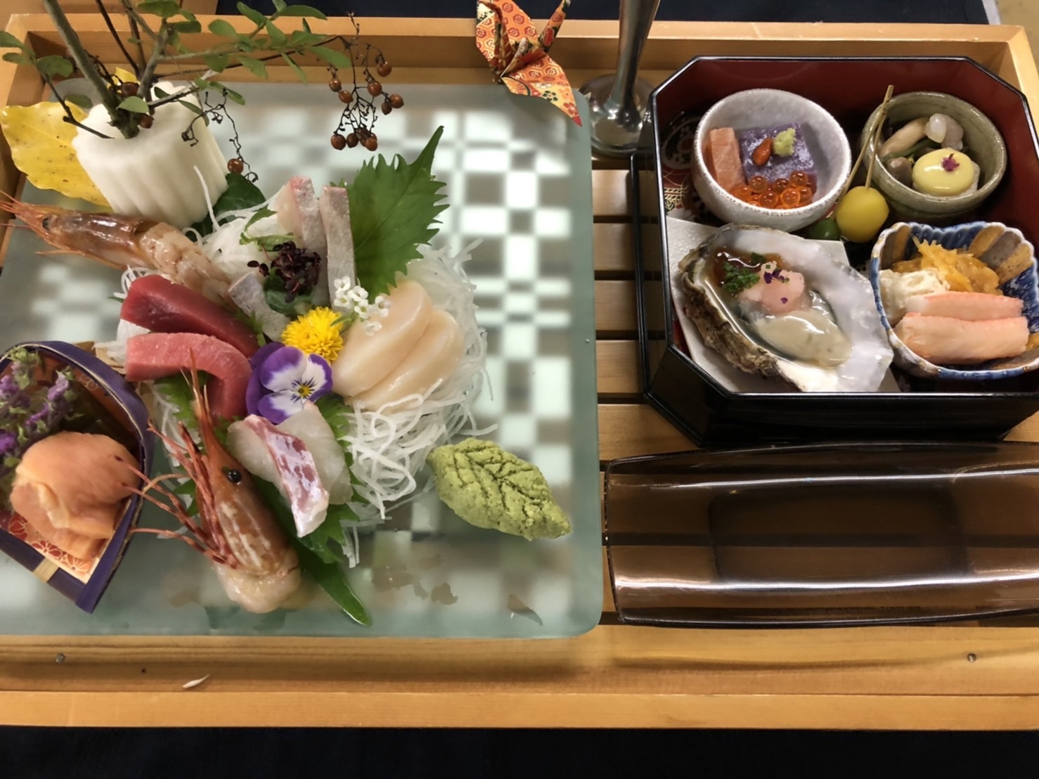 貴賓会席前菜とお造り(イメージ）