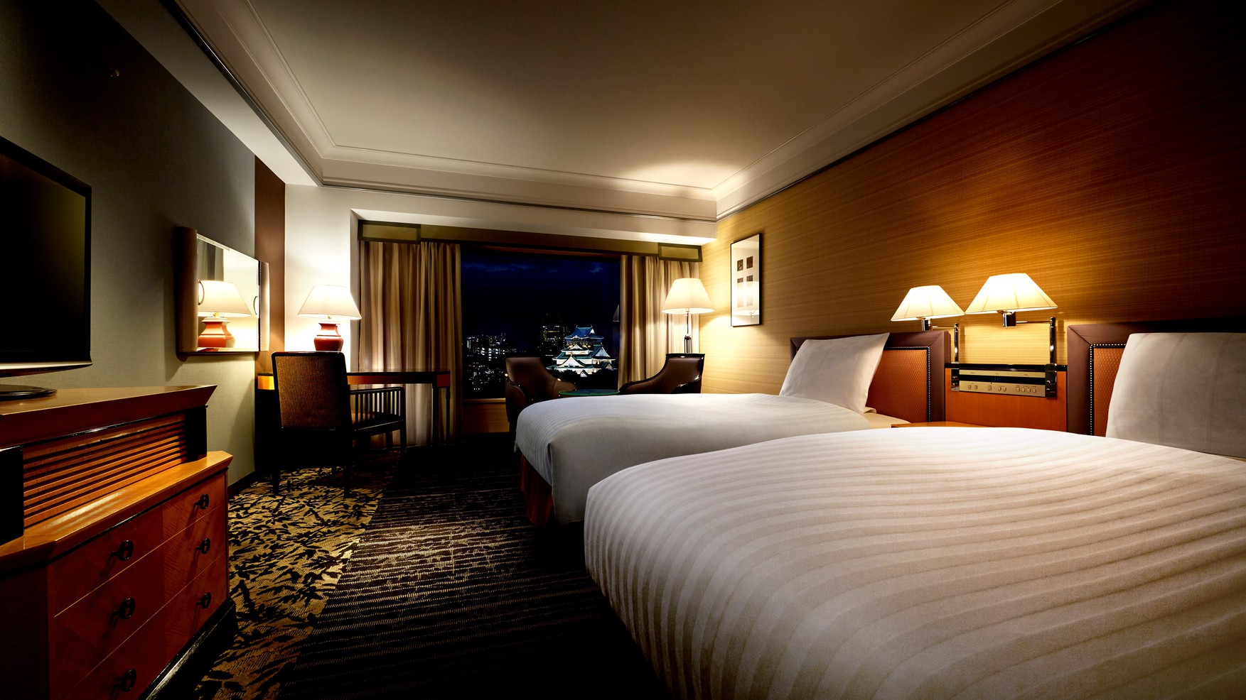 デラックスツイン（30㎡、キャッスルビュー）