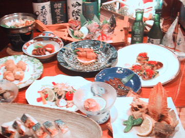 春のコース横