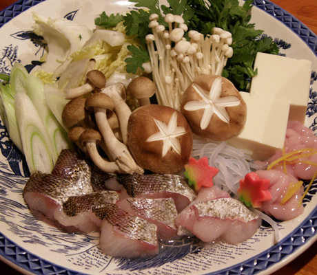 鱈鍋盛り合わせ