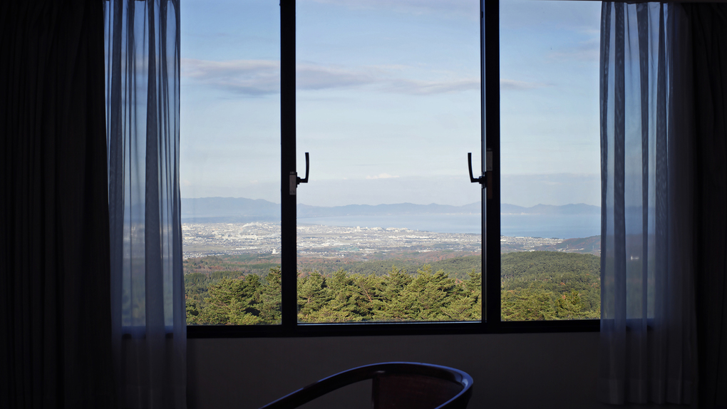 クラシックツイン日本海側のお部屋からの景色