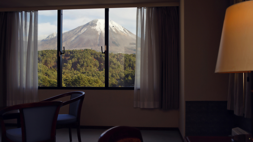 クラシックツイン大山側のお部屋からの景色