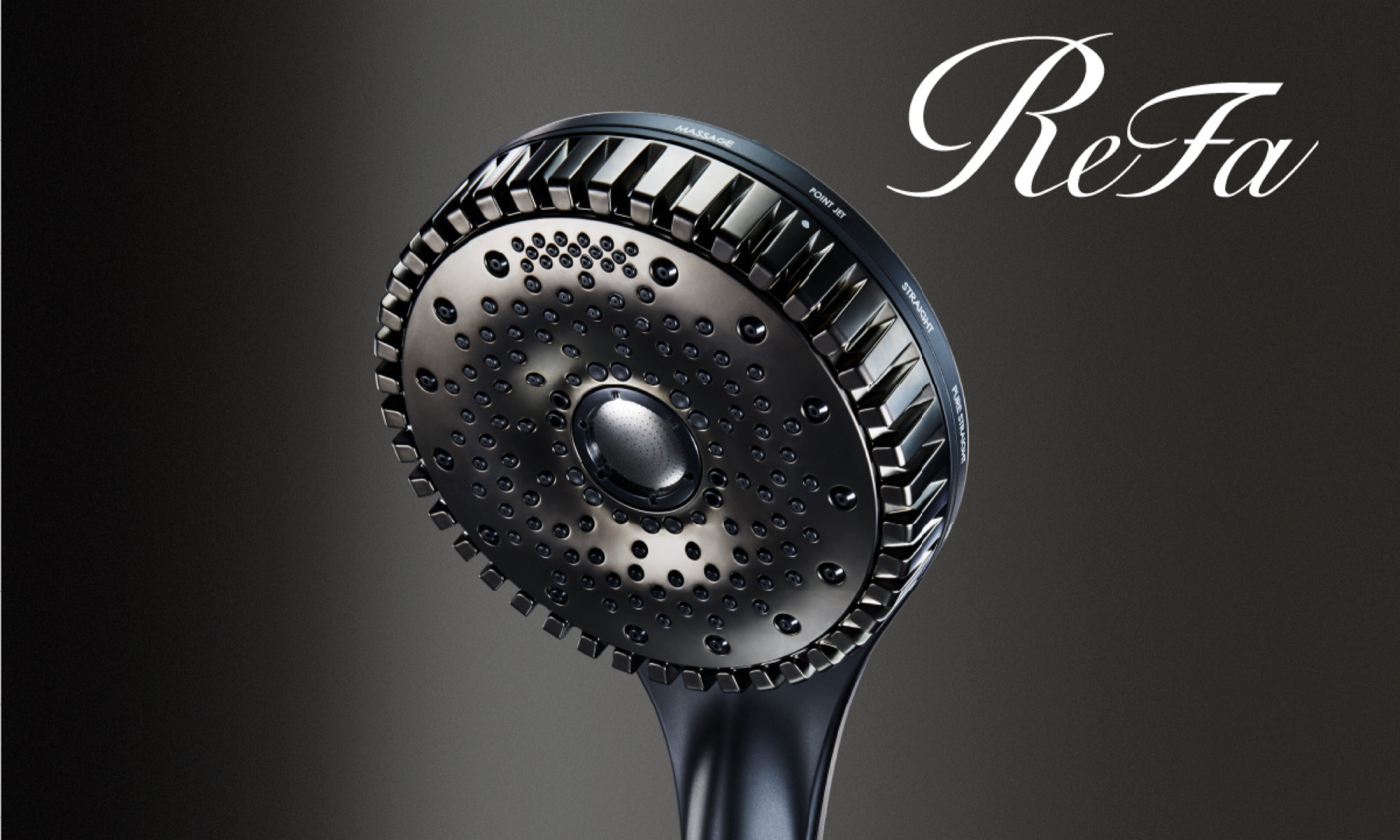 ReFaシャワーヘッド(FINE BUBBLE DIA120)ブラック