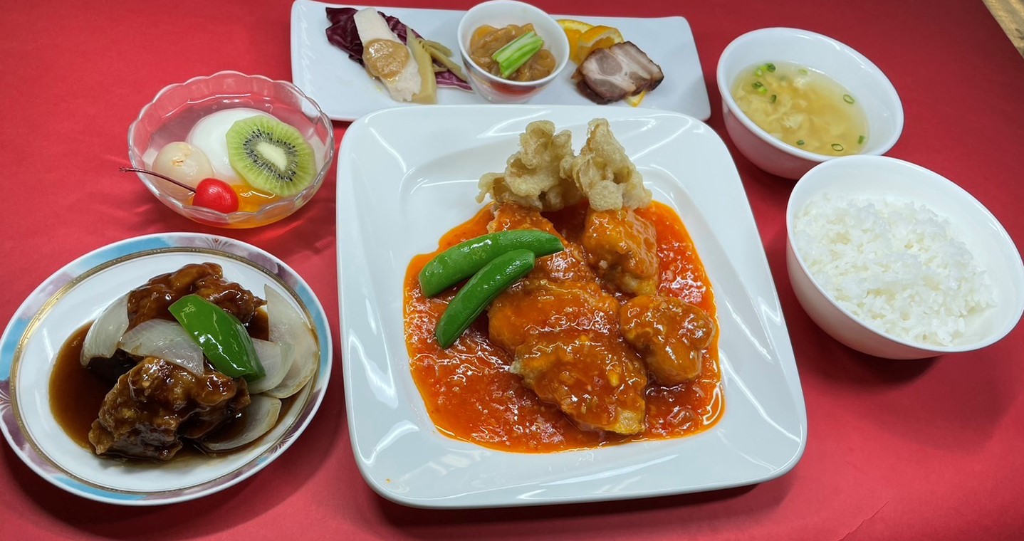 鱈と帆立のチリソースセット