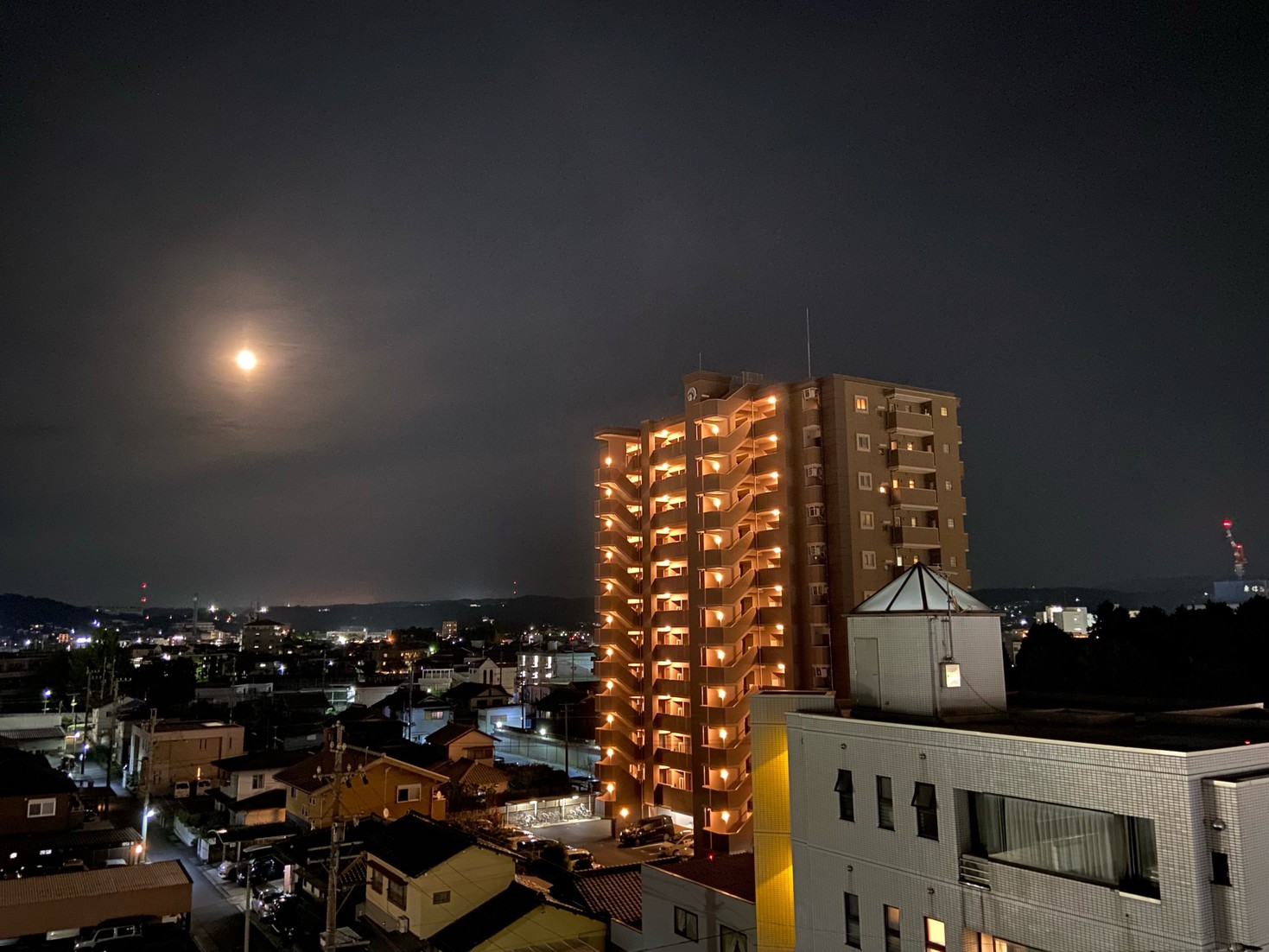 客室から夜景