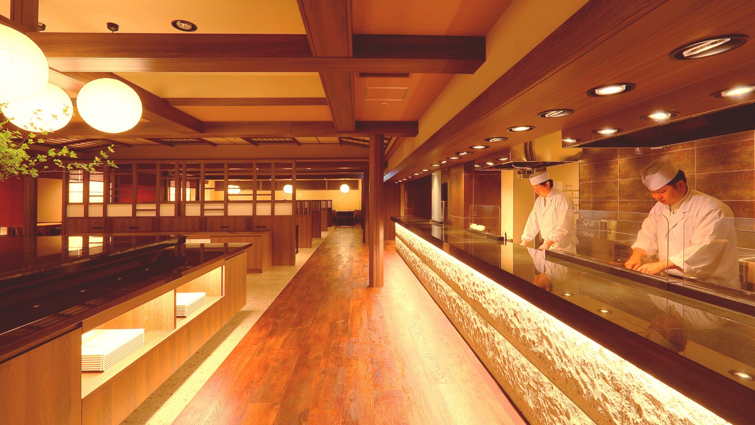 新ダイニング『蔵饗人〜KURAUDO〜』モダンな設えの空間でゆっくりお食事を