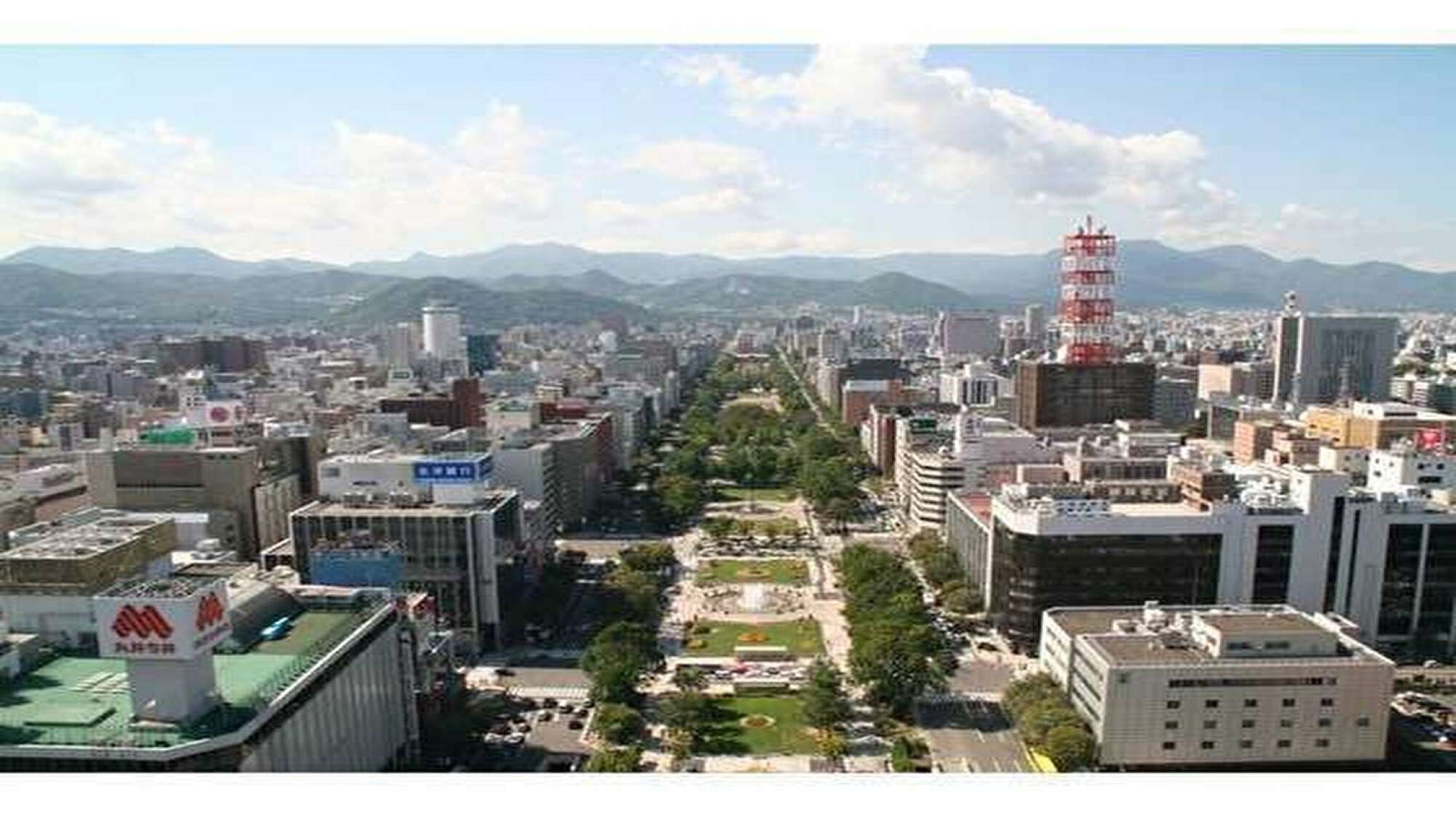 ・テレビ塔展望台から見た大通公園１