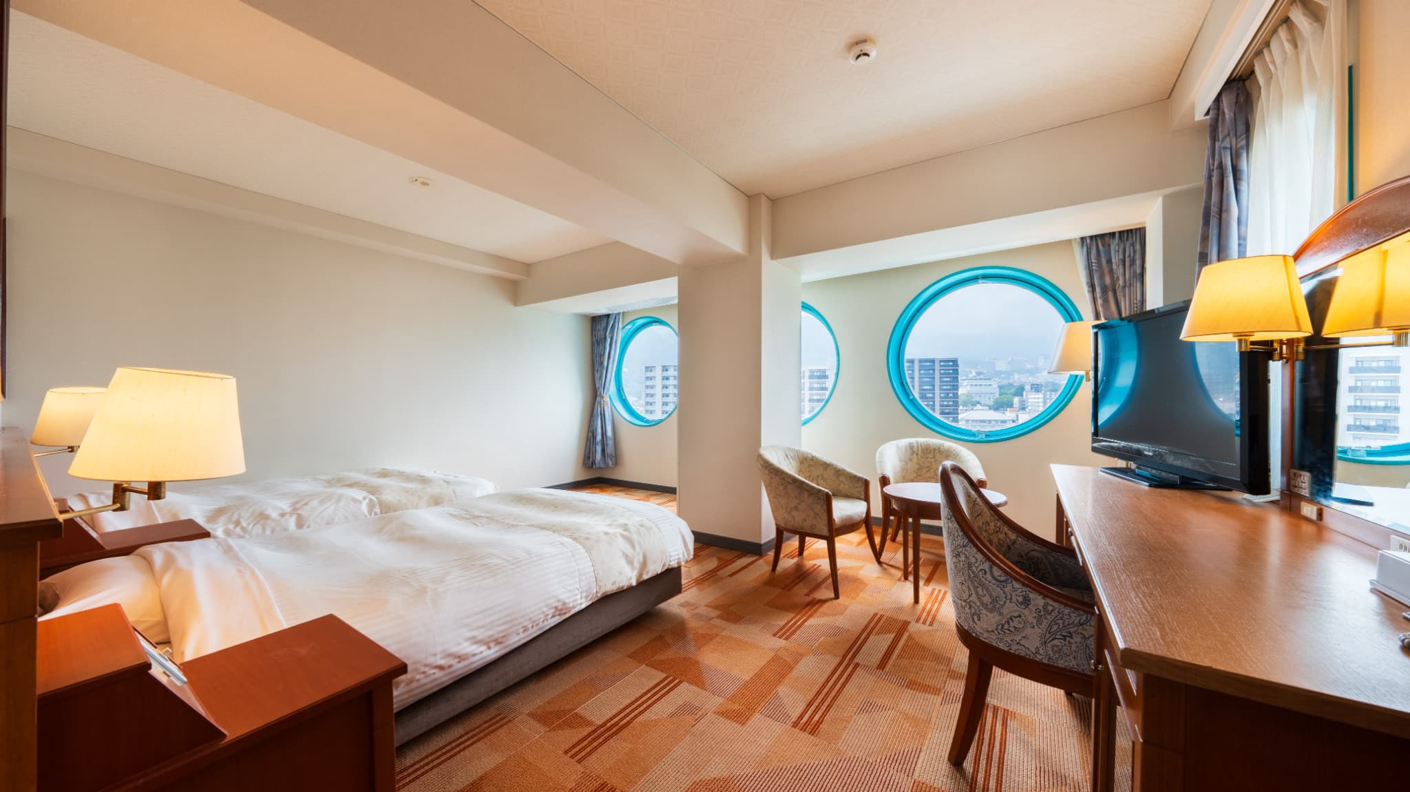 セミスイートA(トリプル可）(35㎡） 最上階・湯煙ビュー