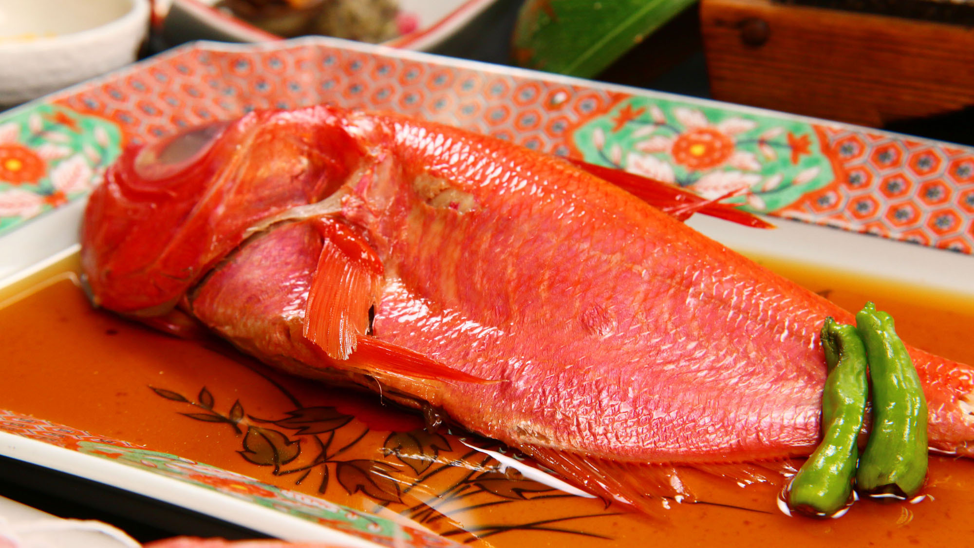 【夕食】金目鯛の煮付け付き料理コース金目鯛の煮付け*