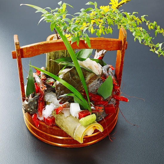 活け造りヒラメ