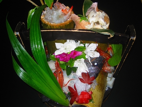 活け造りイシダイ