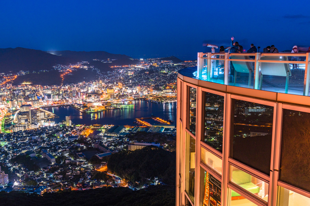 日本三大夜景・稲佐山から