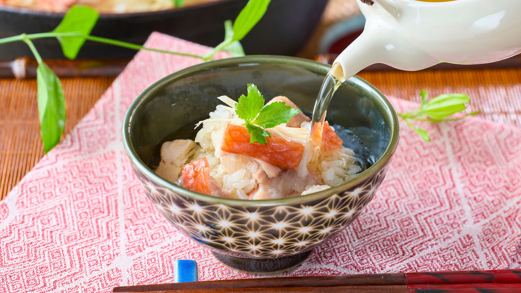 【朝食】金目鯛の炊き込みご飯