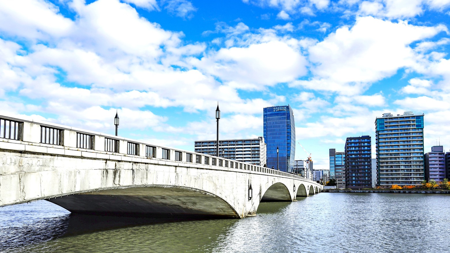 萬代橋は新潟市のシンボル徒歩で約15分