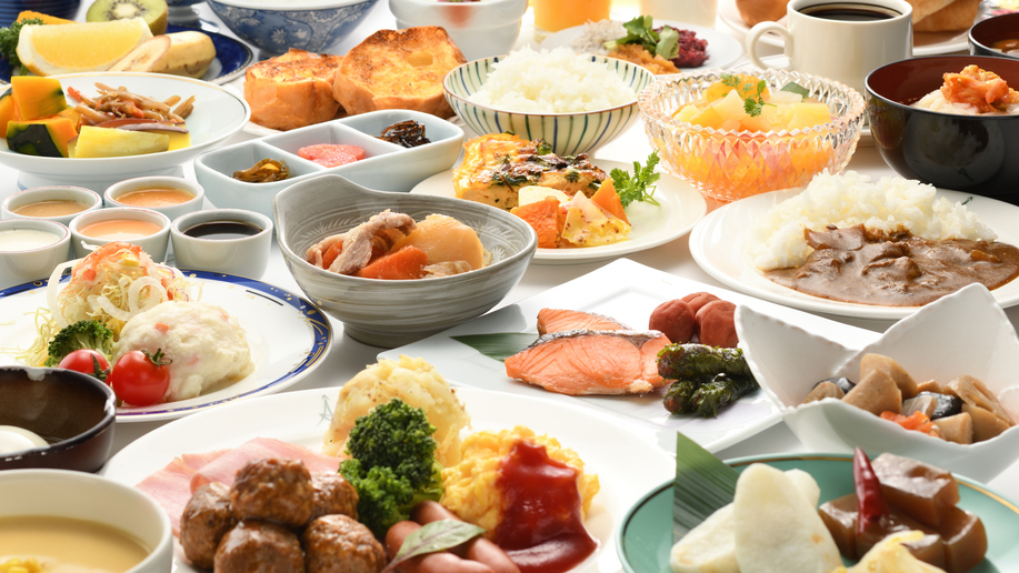 朝食バイキングイメージ※食材にこだわった和洋30種類ものメニューをお楽しみください