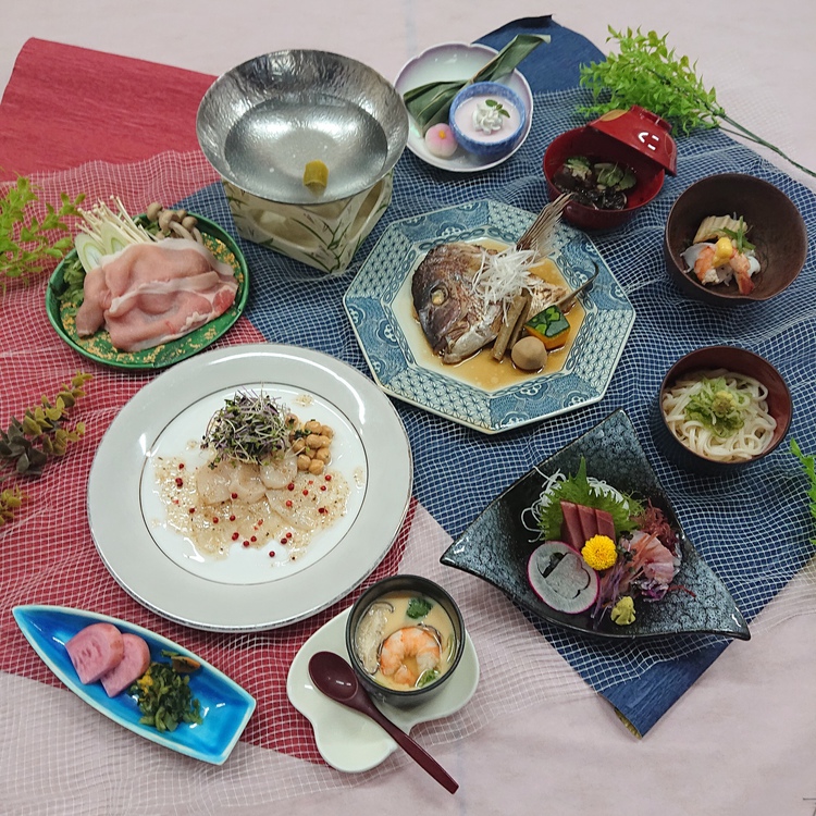 洋食付帆立と魚のカルパッチョ