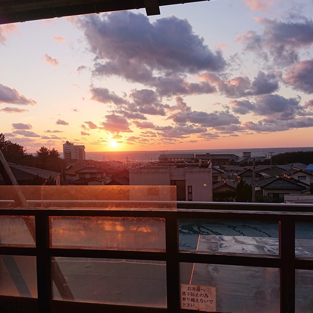 夕陽露天