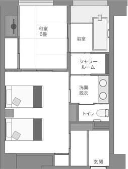 【四季彩】間取図 「紅梅」「牡丹」「菖蒲」
