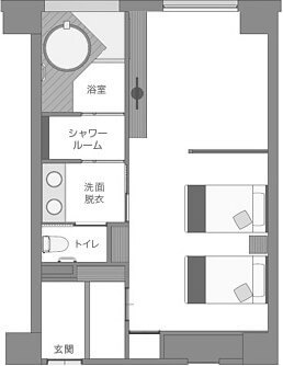 【四季彩】間取図 「桜花」「花葉」「千草」「青藍」「藤紫」