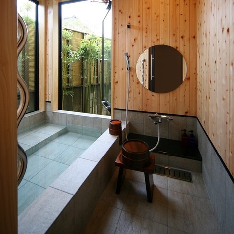 【離れ専用半露天風呂】離れ水月