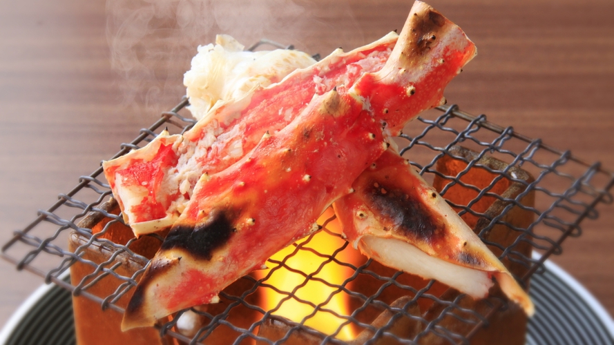 【特別プラン】バイキングにもう1品！タラバガニの炭火焼き ※イメージ